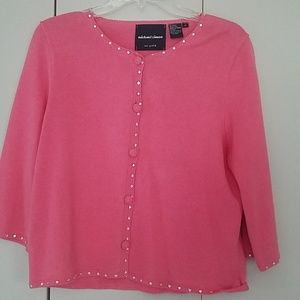 💖2 for $25💖Pink cardigan with sequined detail